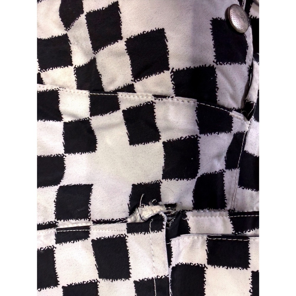 Vans Mens Y2K Checkerboard Snowboard Pants Black White Cargo Insulated L Flawed - Picture 8 of 9